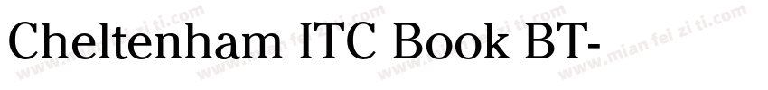 Cheltenham ITC Book BT字体转换